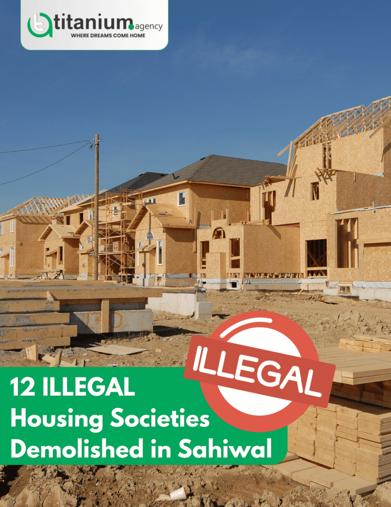 12 illegal housing societies in Sahiwal