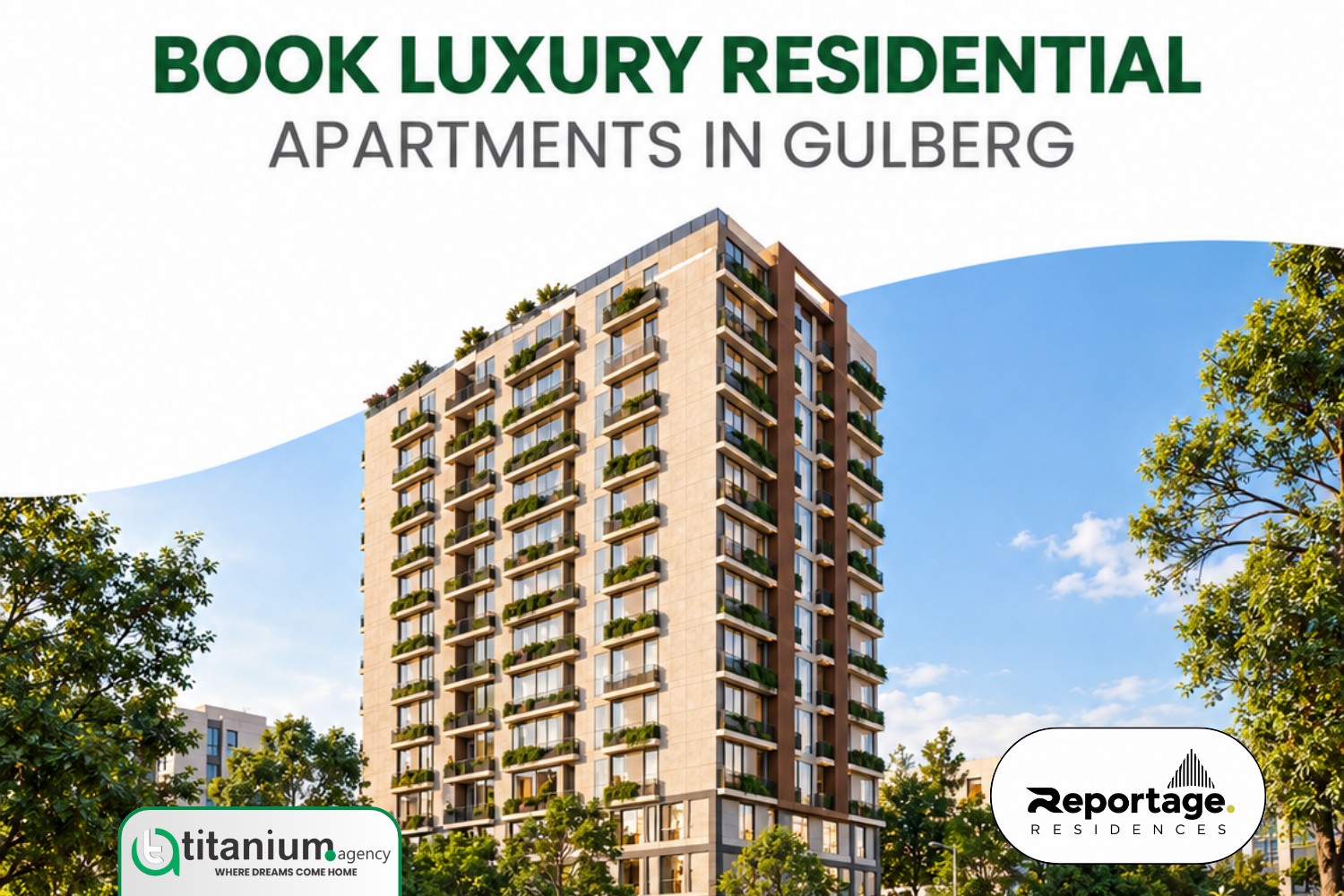 Reportage Residences Gulberg III Lahore – New 100-Unit Apartment Project