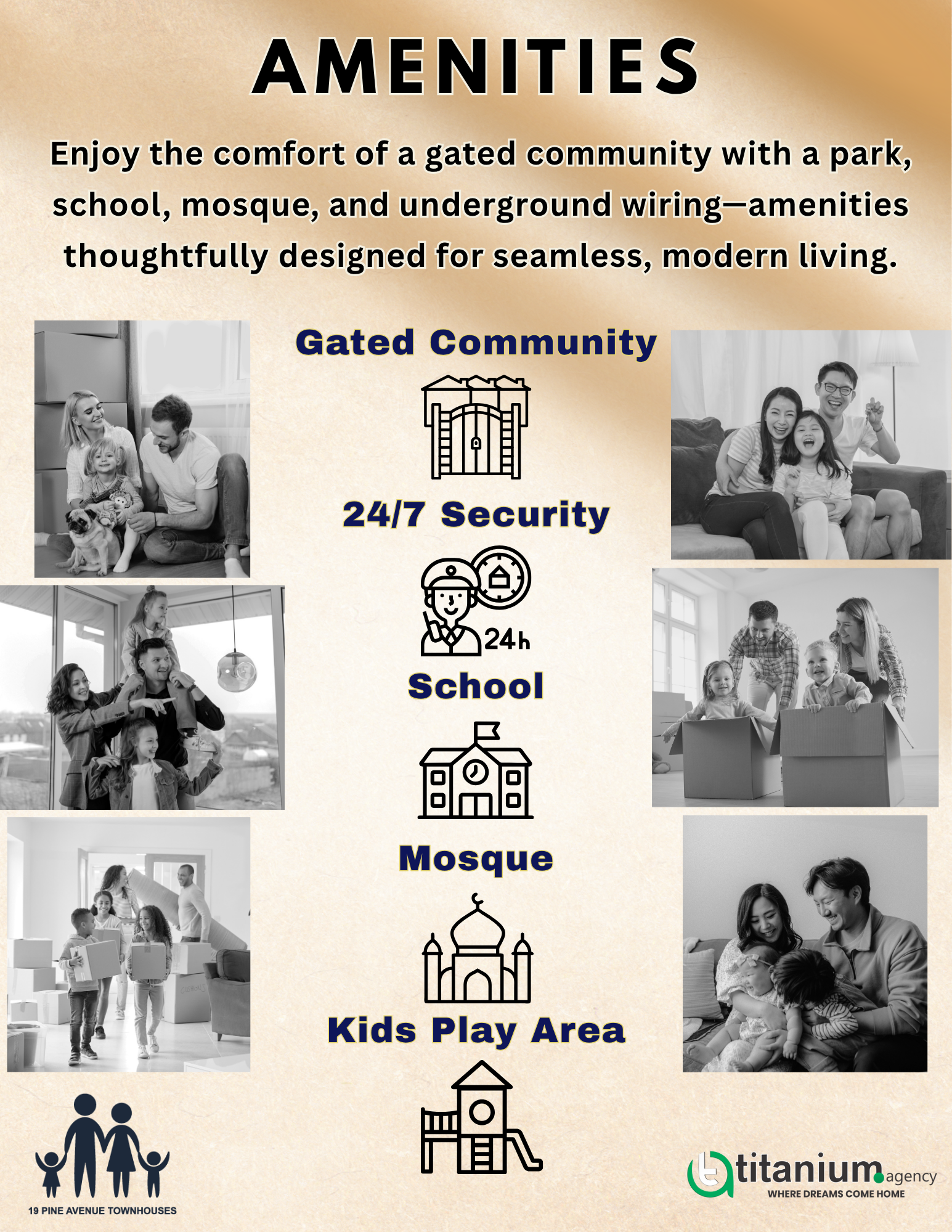 amenities 19 Pine Avenue Townhouses Lahore