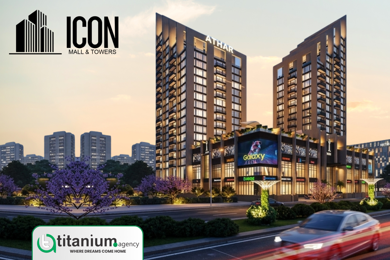 Icon Mall & Towers Lahore Ring Road Bahria Town commercial and residential project
