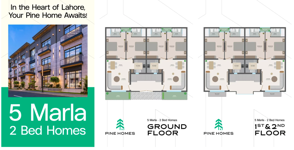 Pine Homes is designed around the concept of practical townhouse living.