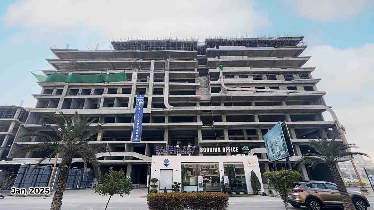 construction Bahria Sky 1 Mall and Residency Bahria Orchard Lahore