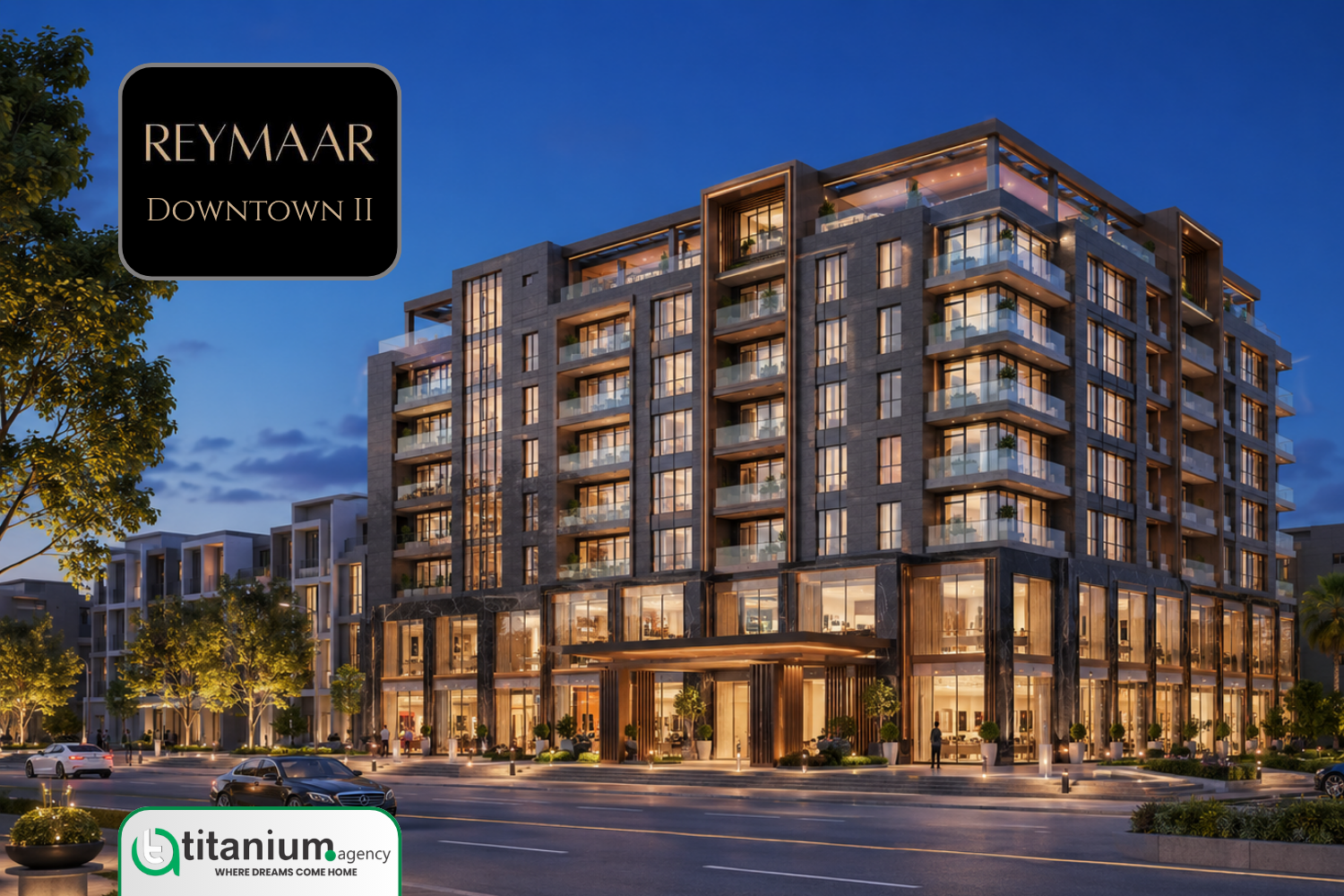 Reymaar Downtown II apartments and commercial property in Johar Block, Bahria Town Lahore