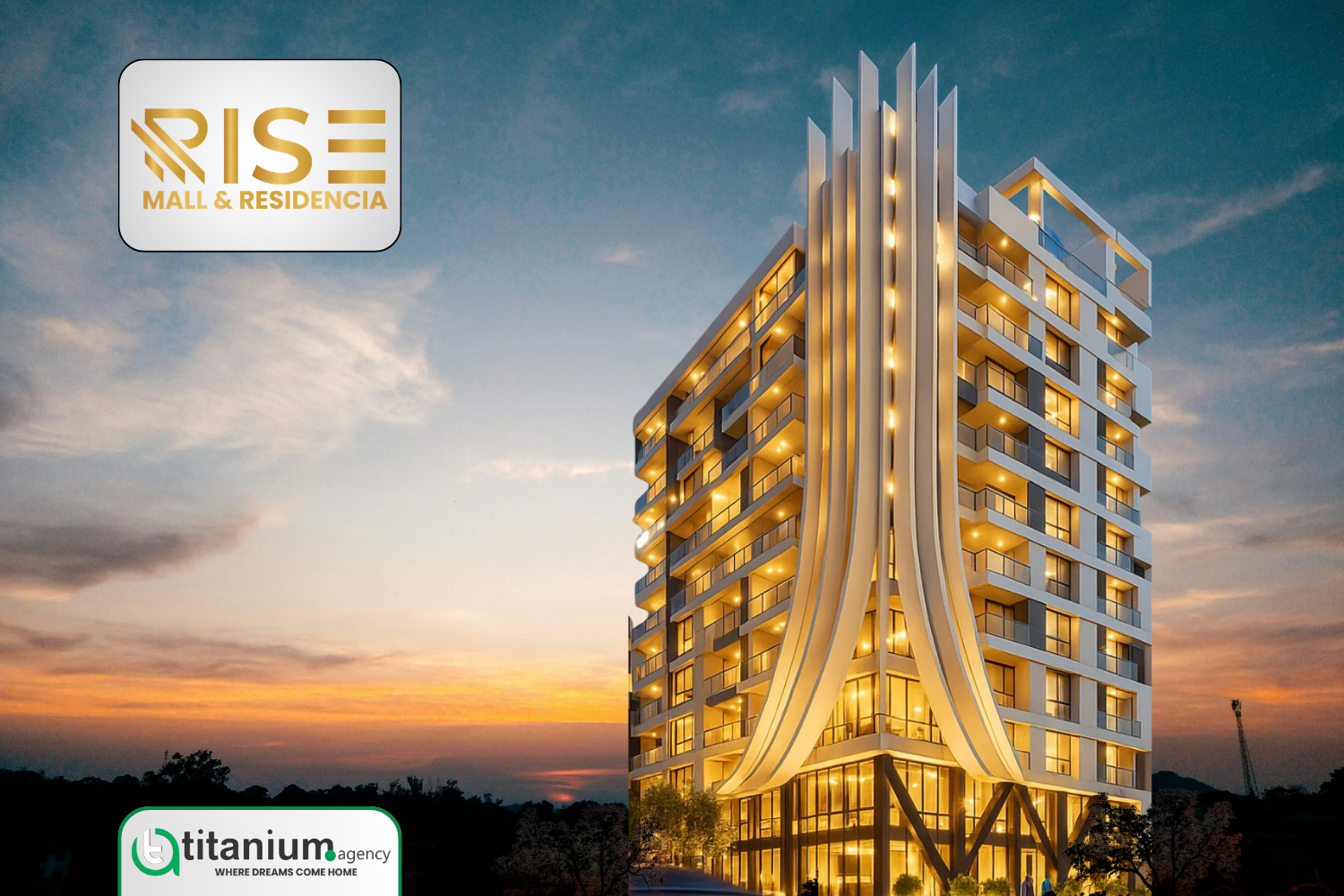 Rise Mall and Residencia luxury apartments and commercial mall on Main Raiwind Road Lahore