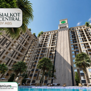 Sialkot Central by ABS Developers is a planned mixed-use development on Daska Road, Sialkot