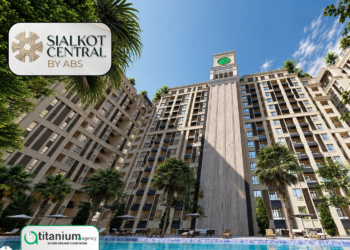 Sialkot Central by ABS Developers is a planned mixed-use development on Daska Road, Sialkot