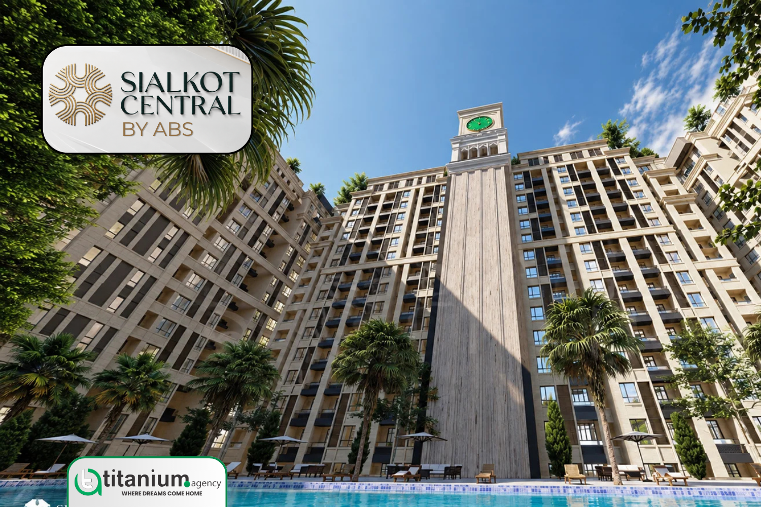 Sialkot Central by ABS Developers is a planned mixed-use development on Daska Road, Sialkot