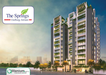 The Springs Atrium luxury apartments off Hali Road in Gulberg II Lahore