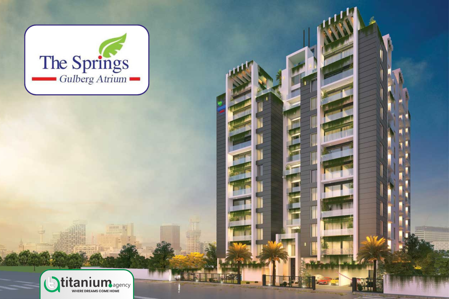 The Springs Atrium luxury apartments off Hali Road in Gulberg II Lahore