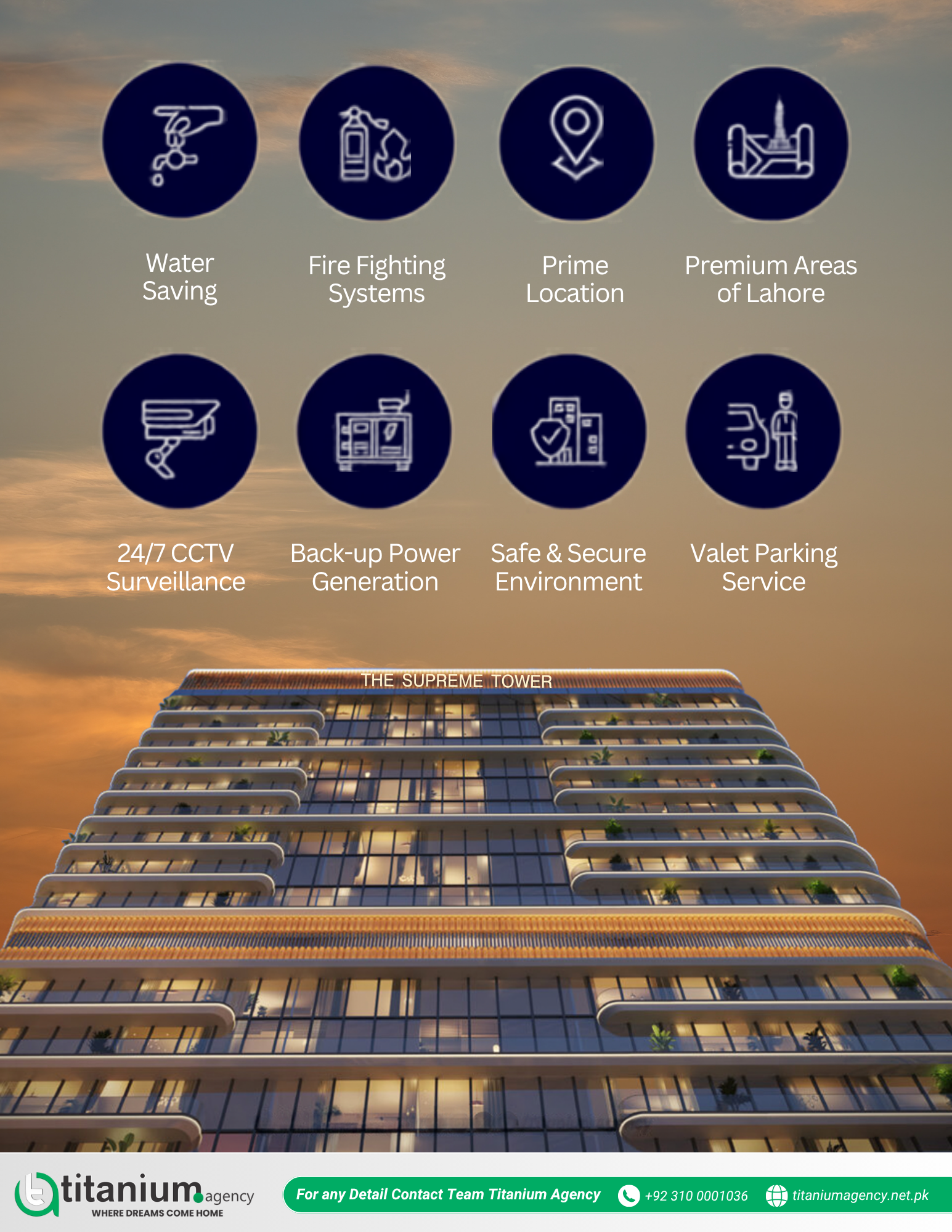 Amenities at The Supreme Tower