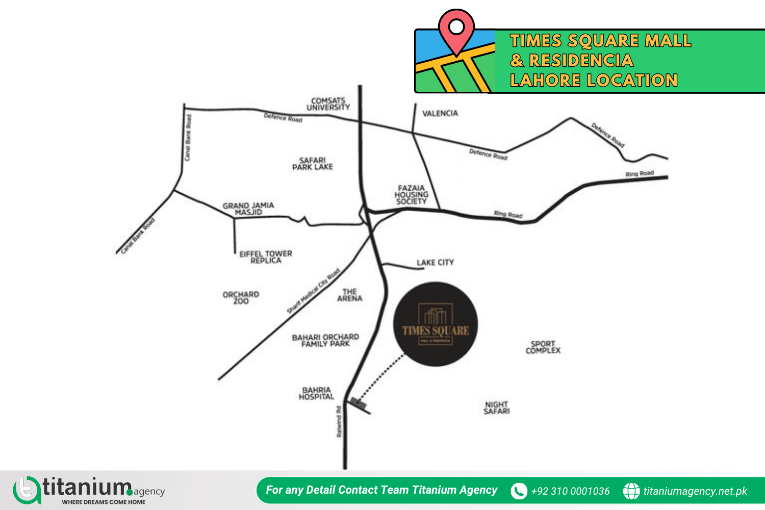 Times Square Mall & Residencia Lahore in Bahria Orchard Phase 4