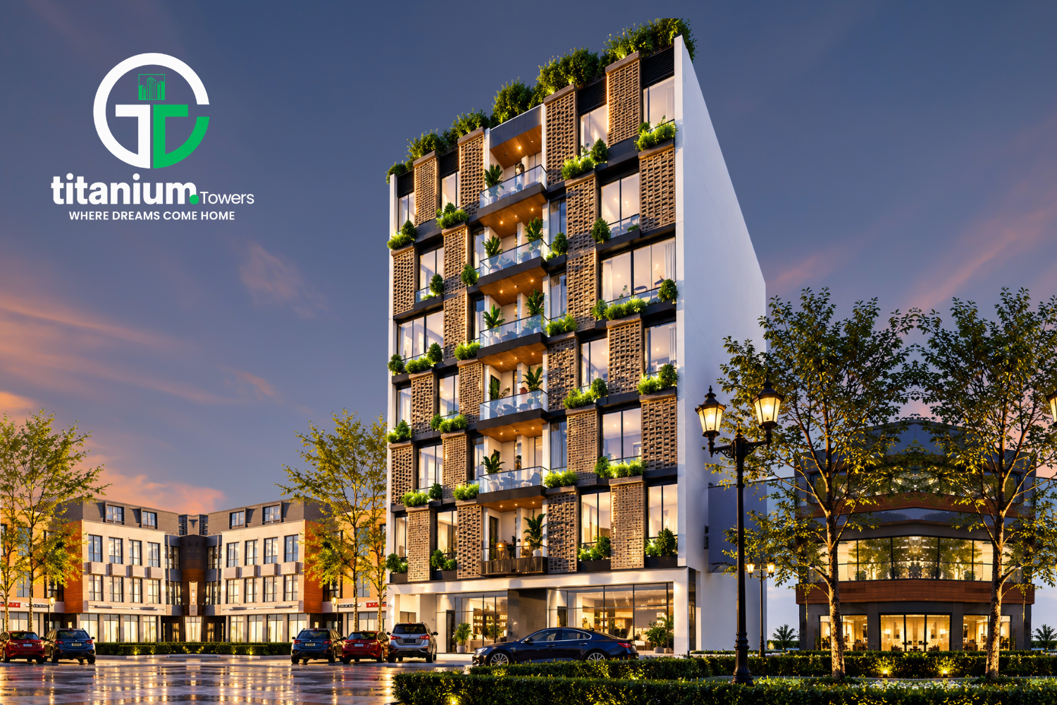 Titanium Towers Bahria Town Lahore modern high-rise apartments